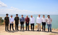 AMLO visita construcción del acueducto ‘El Cuchillo II’ en Nuevo León: ‘habrá agua hasta 2050’
