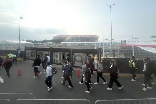 A las 12 no era tan mala hora... Activan protocolo por tormenta eléctrica en el Estadio CDMX
