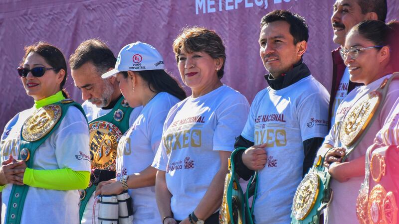 Edomex marca récord: Más de 50 mil personas en la Clase Nacional de Boxeo encabezada por Delfina Gómez