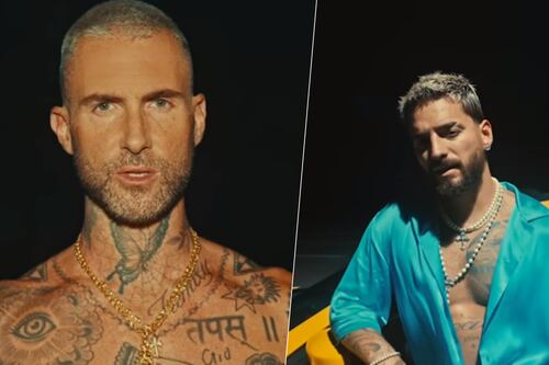Adam Levine colabora con Maluma en ‘Ojalá' y canta por primera vez en español