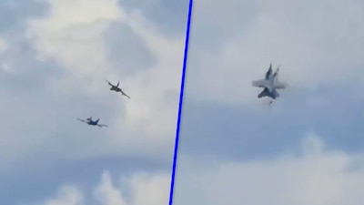 Dos aviones de combate colisionan durante un espectáculo aéreo en Idaho