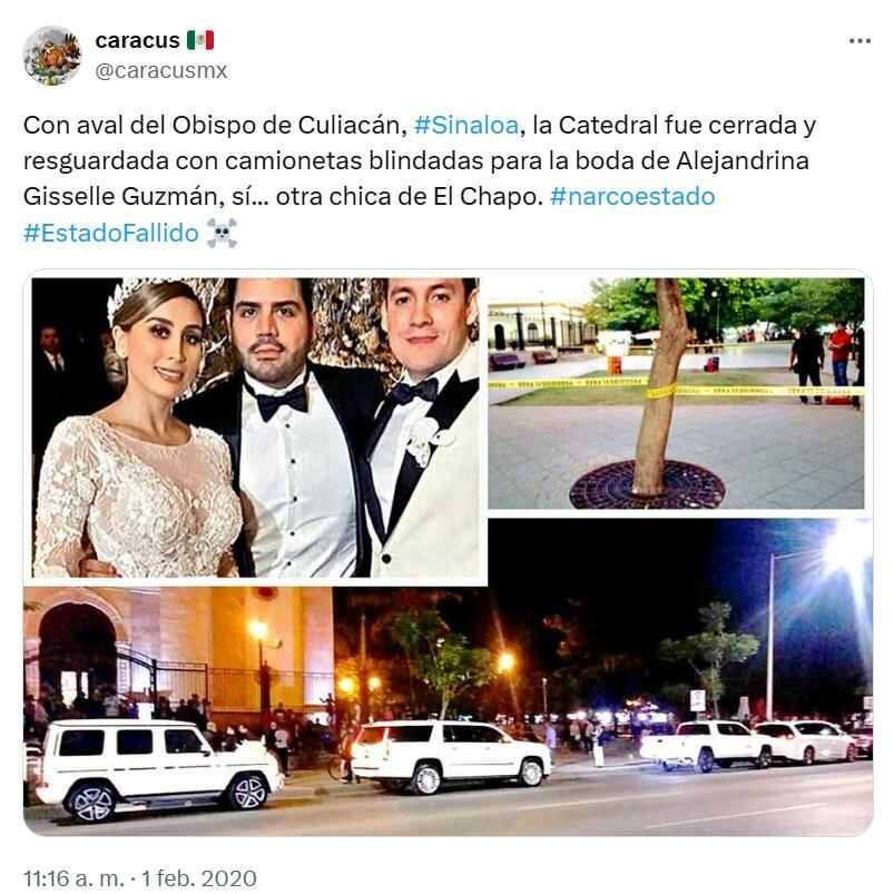 Con Julión Álvarez y Calibre 50: Así fue la boda de Alejandrina, hermana de Ovidio Guzmán – El Financiero