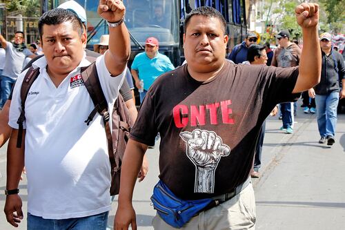 CNTE, en alerta por reforma educativa; S-22 va a paro de 48 horas