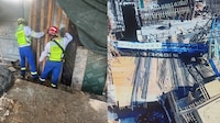 Colapsa grúa en una obra frente a Parque Delta; hay al menos 4 lesionados