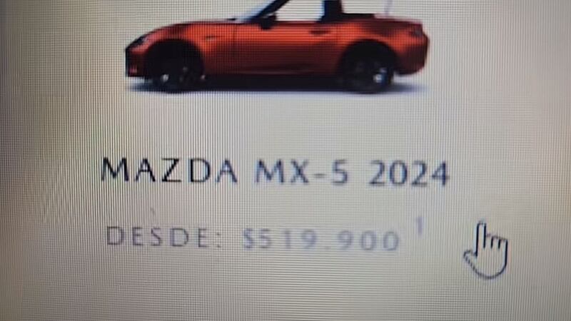 ¿Un Mazda en 519 pesos? Marca explica qué pasó