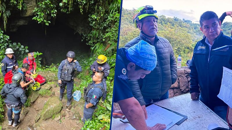 ‘Sentimos el dolor de esta familia’: Rescatistas reanudan la búsqueda en la gruta de Cuetzalan