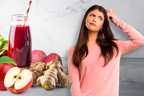 ¿Para qué sirve tomar jugo de manzana con jengibre y betabel?