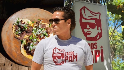 Roberto Palazuelos tiene una taquería llamada Tacos Papi,. (Foto: Especial El Financiero)