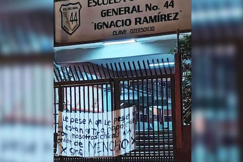 ‘Pese a quien le pese, están a la orden del Mencho’: CJNG cuelga ‘narcomensaje’ en secundaria de Tijuana