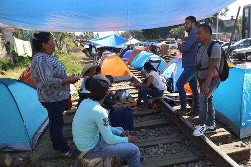 CNTE desconoce bloqueo ferroviario en Uruapan, Michoacán