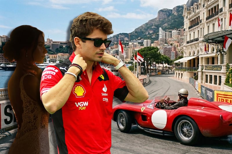 ¡Cavallino Rampante (y casado)! Así es el Ferrari que Leclerc manejó en su boda con Alexandra Saint-Mleux