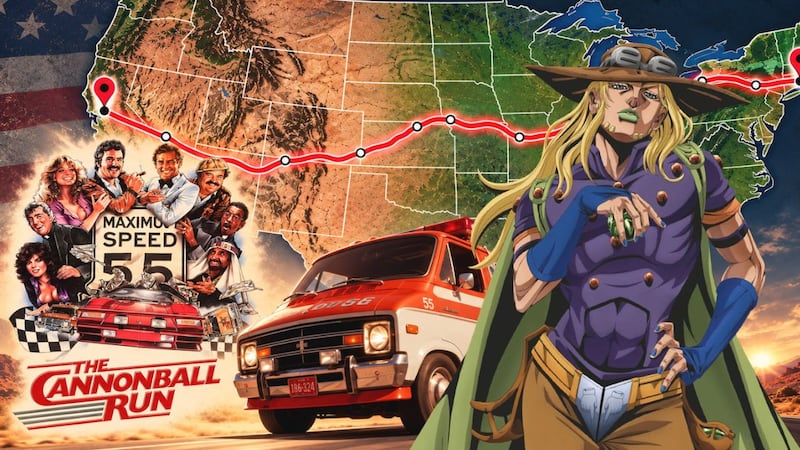 La carrera ilegal que cruzaba EU: Así era la Cannonball Run, la competencia que inspiró ‘Steel Ball Run’