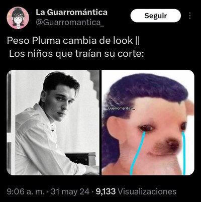 Fans de Peso Pluma adoptaron el corte mullet solo por él y ahora que se lo cambió no estarán muy contentos... (Captura: Redes sociales)