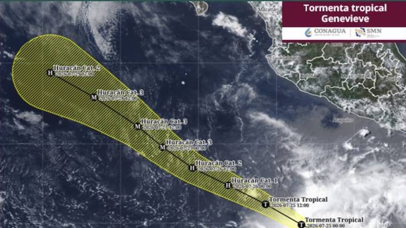 Nace la tormenta tropical ‘Genevieve’: ¿Cuándo se podría intensificar a huracán?