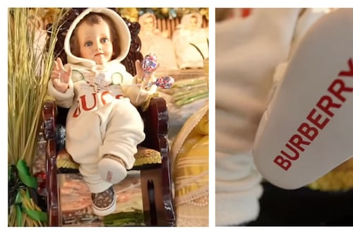 ¿Cómo vestir al Niño Dios en el Día de la Candelaria? Así es el estilo ‘buchón’ con ropa Gucci de $15 mil