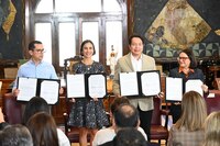 Firman SEP, Energía y CFE convenio para llevar internet gratuito a todos las tele-escuelas del país