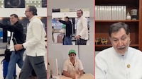 “¡Corrupto!”: increpan a Noroña en AICM y el senador exhibe al hermano de una de las jóvenes en redes