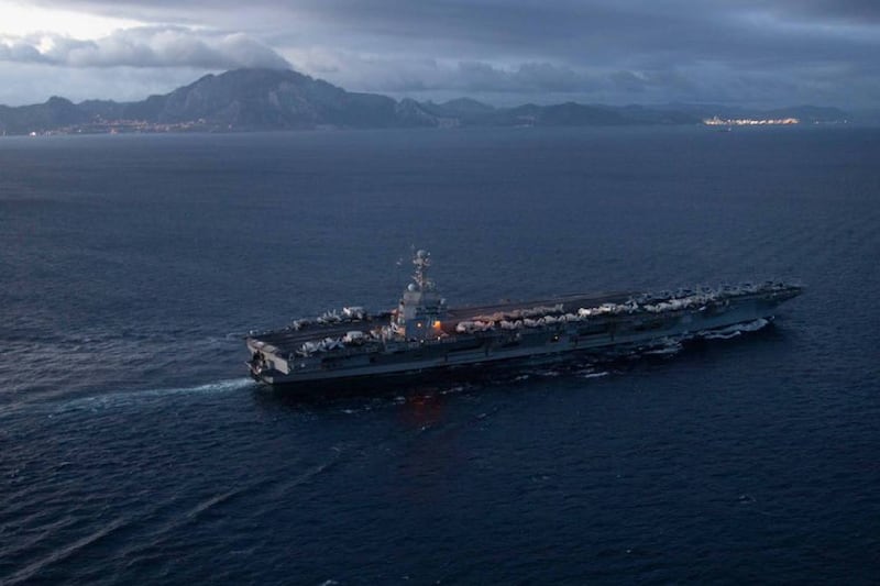 El portaaviones USS Gerald R. Ford se retira de Medio Oriente y regresa a EU tras 309 días en el mar