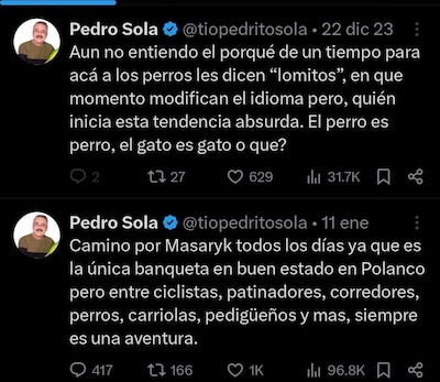 Pedro Sola se quejaba de los perros desde hace años. (Foto: Captura)