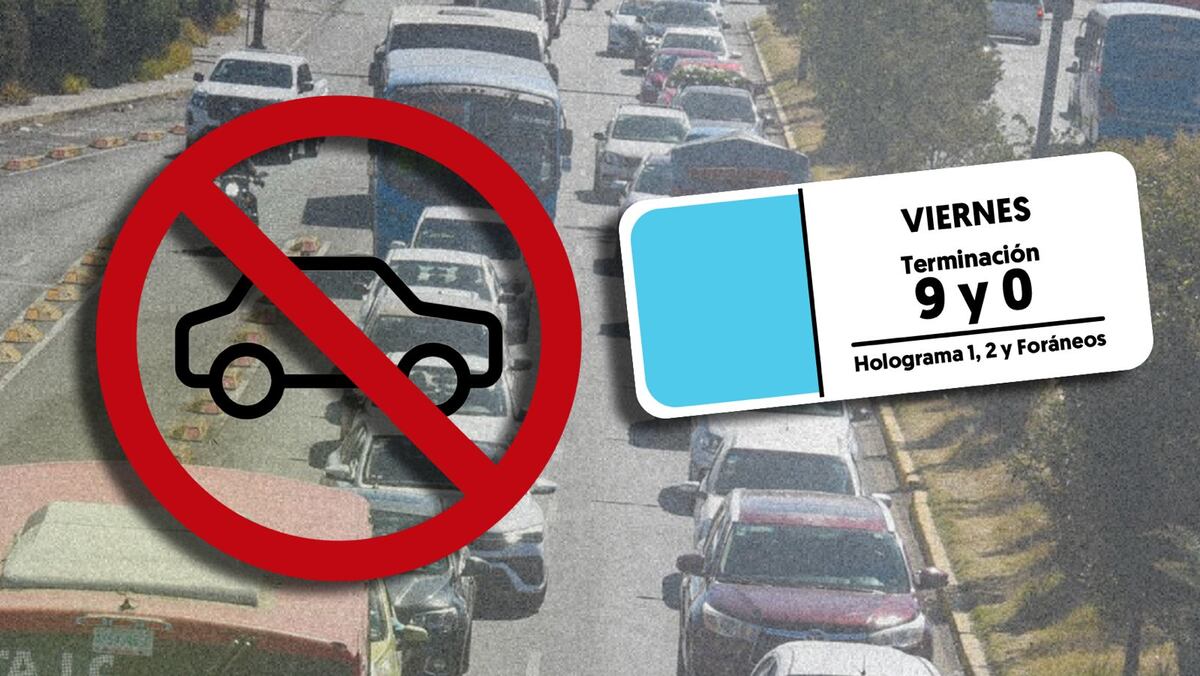 El Hoy No Circula del sábado 2 de mayo: autos con holograma 1 y placas non, y todos los holograma 2, no podrán circular