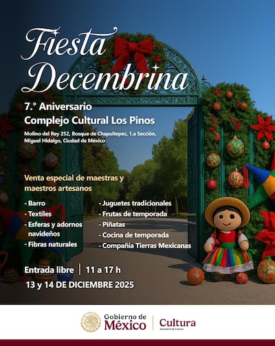 Estos son los detalles de la Fiesta Decembrina 2025 desde la CDMX. (Foto: Cortesía)