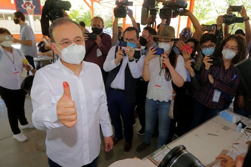 La gente se volcó a las urnas y el resultado nos favorece, dice Alfonso Durazo en entrevista con El Financiero