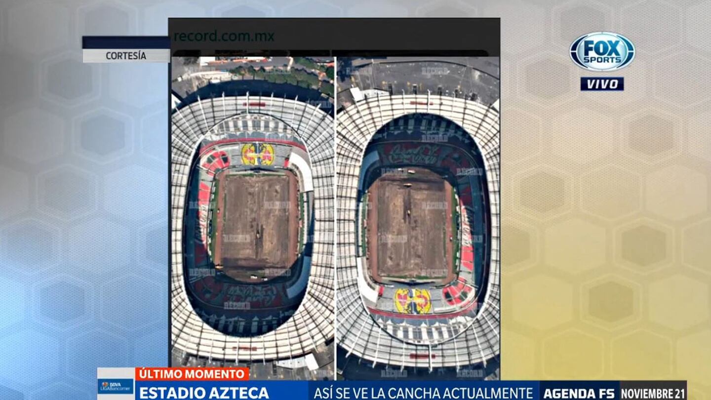 El Estadio Azteca y un nuevo cambio de césped. ¿Estará a tiempo para la Liguilla?