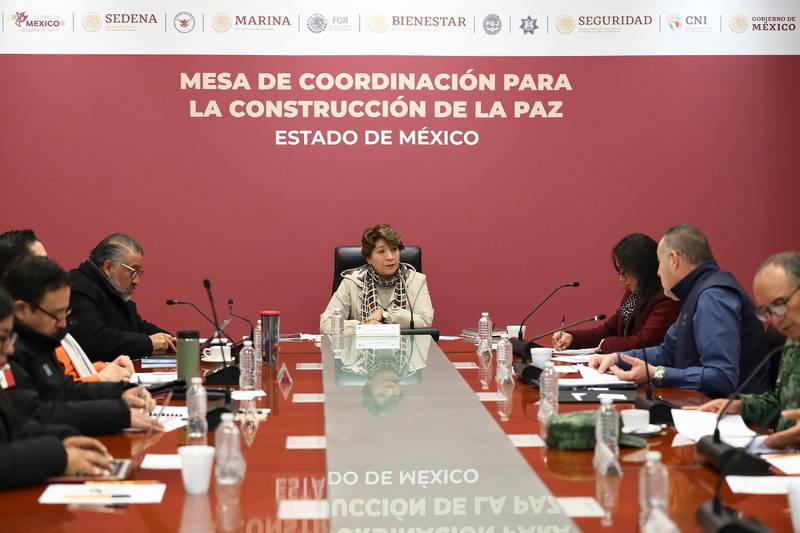 Delfina Gómez  destacó que el Estado de México cerrará el 2023 con una baja en delitos de alto impacto.