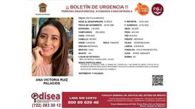 Activan búsqueda de Ana Victoria Ruiz Palacios quien se extravió en la México-Querétaro