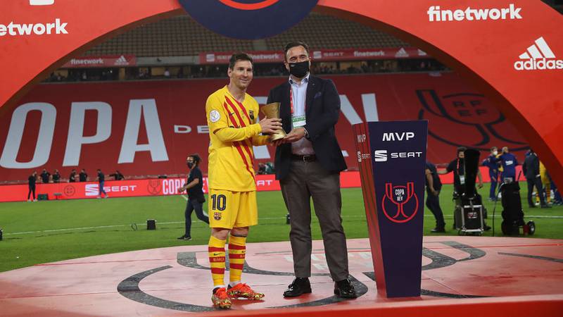 Messi, elegido el MVP en la final de la Copa del Rey