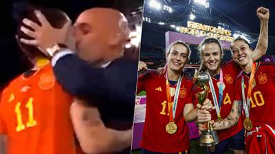 El polémico beso de Luis Rubiales a Jenni Hermoso en festejo de Mundial femenil: ‘No me gustó’ 