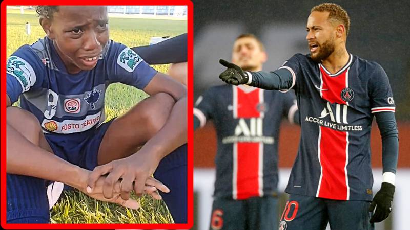 Neymar y la solidaridad con un niño que padeció racismo en un juego de futbol
