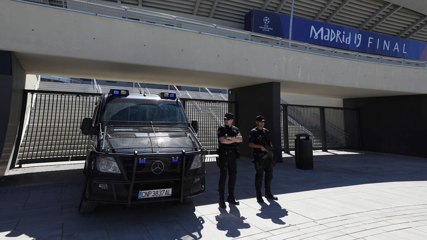 Seguridad sin precedentes para la final de la UEFA Champions League en Madrid