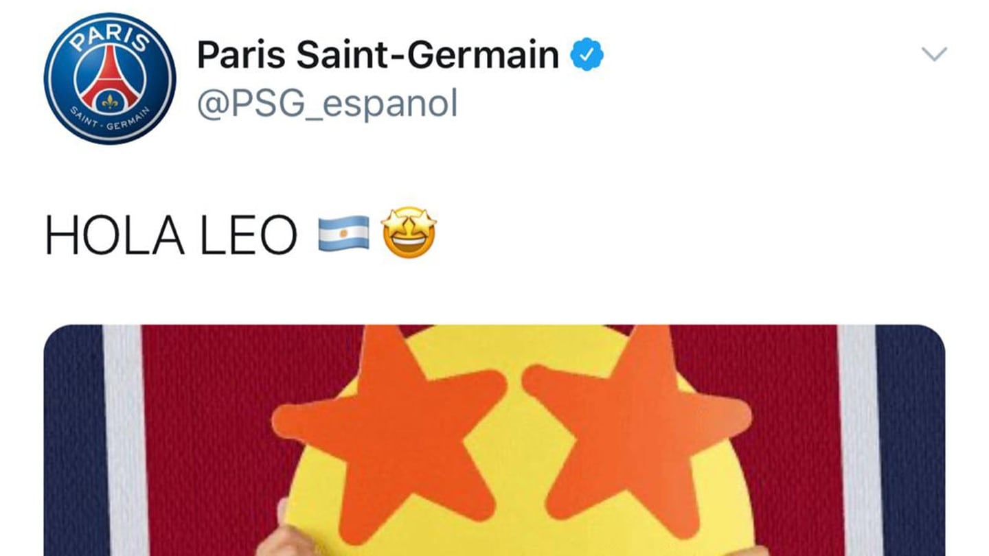 'HOLA LEO': El mensaje del Paris Saint-Germain en redes sociales
