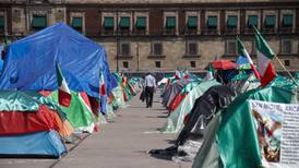 FRENA retira su campamento del Zócalo por violencia contra sus miembros