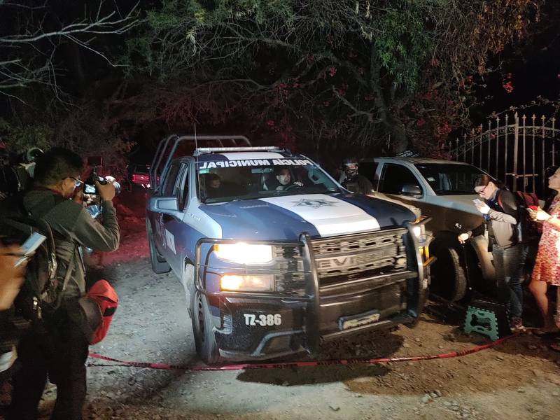Tlajomulco, Jalisco.  Tres policías murieron tras un ataque con explosivo (Foto: Juan Carlos Huerta)