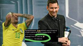 Señalan ROBO en The Best por ‘voto fantasma’ de Neymar por Messi, pero él lo aclara: ¿FIFA ayudó al 10?