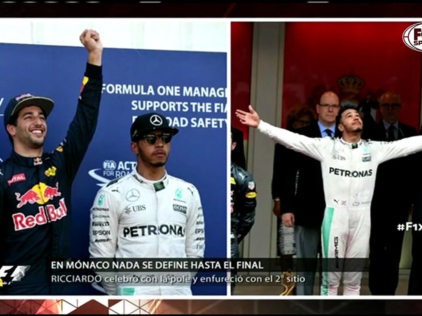 Las dos caras de Hamilton y Ricciardo