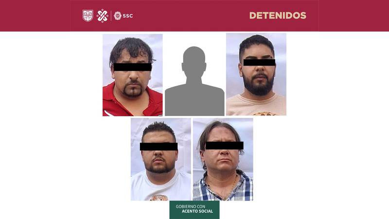 Cinco hombres, tres de ellos de nacionalidad europea, fueron detenidos por el delito de robo de autos.
