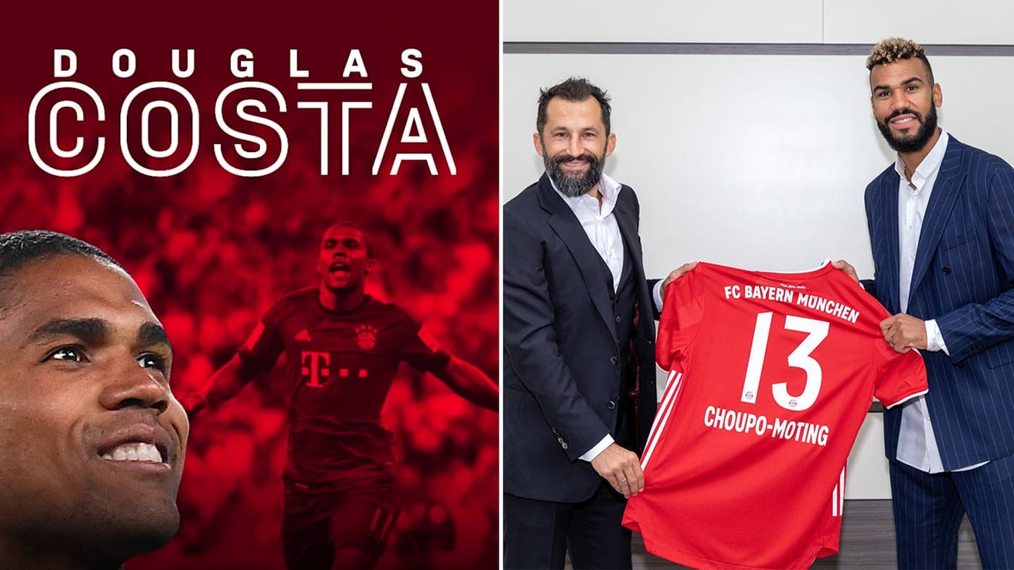 Douglas Costa y Choupo-Moting jugarán en Bayern Munich