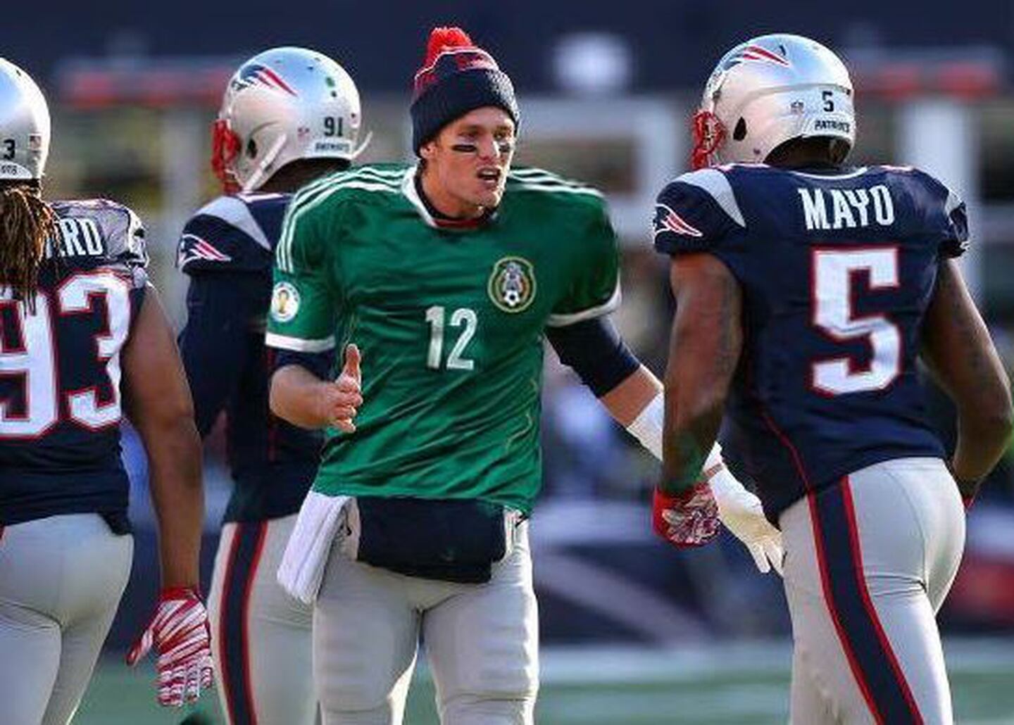 Tom Brady se puso la verde